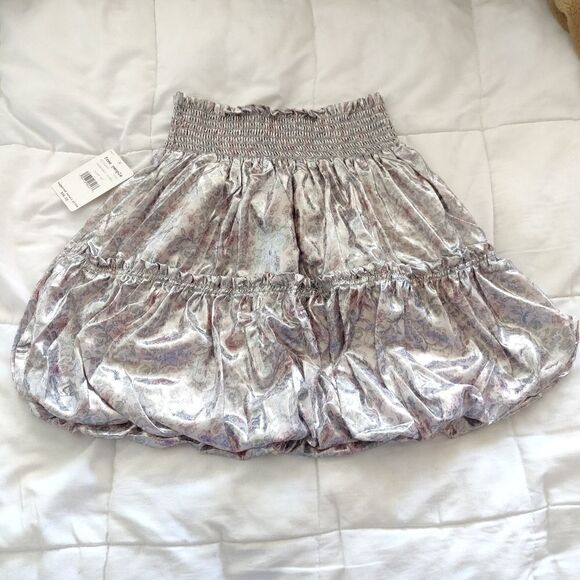 NEW $98 Free People In A Bubble Lavender Skirt - Picture 9 of 13